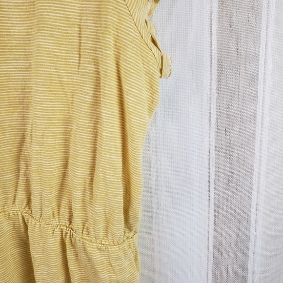 Old Navy Tshirt Dress Striped Yellow White Size 4X - Picture 6 of 7